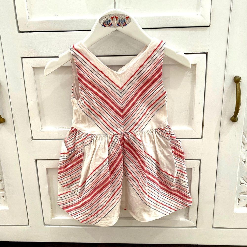 Oshkosh Baby Girls Cream/Pink Boho Dress -12mon